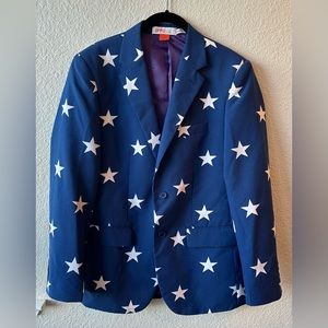 OppoSuits Stars and Stripes Suit Jacket Blazer 4th of July Americana